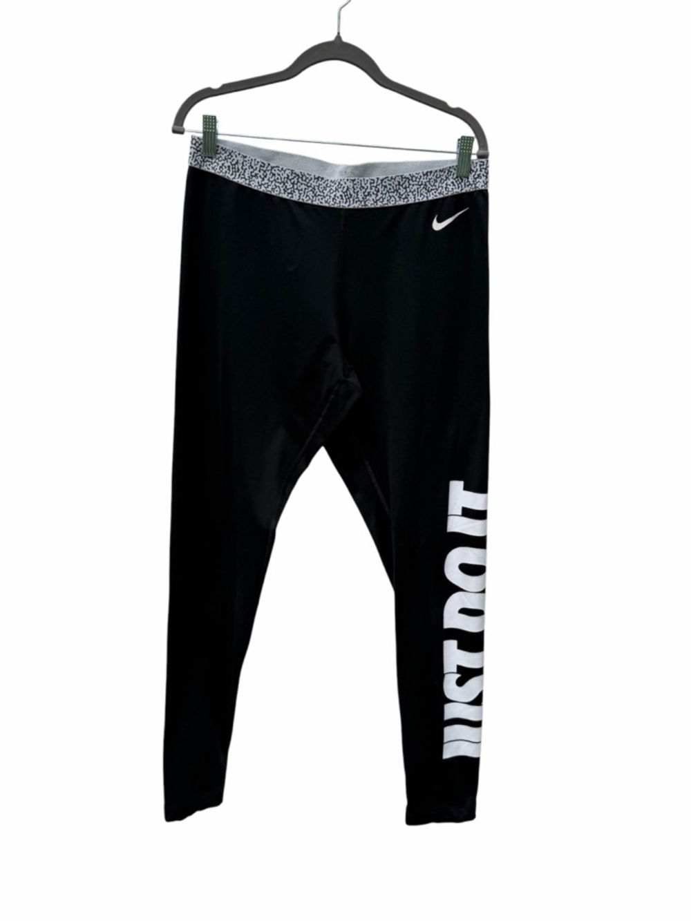 Nike Pro Women's Black 'Just Do It' Leggings